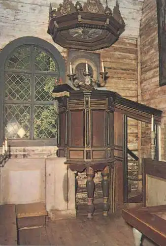 Finland Helsinki Open-Air Museum Church Interior Southwest Finland