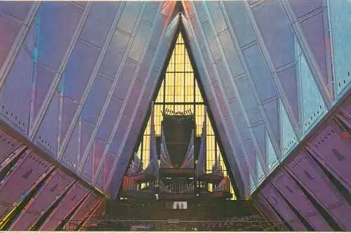 Postcard United States > CO - Colorado > Colorado Springs Protestant chapel US Air Force Academy
