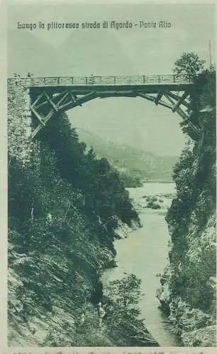 Postcard Italy Lungo la pittoresca strada di Agordo Ponte Alto