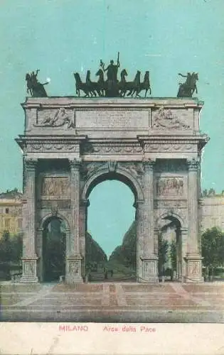 Postcard Italy Milano Arca della pace