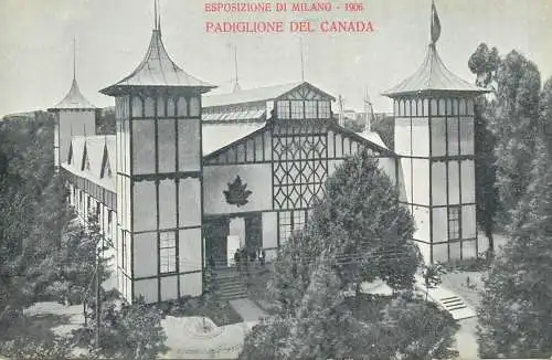 Postcard Italy Padiglione del Canada esposizione di Milano