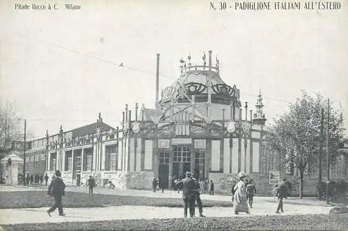 Postcard Italy Padiglione Italiani All'Estero