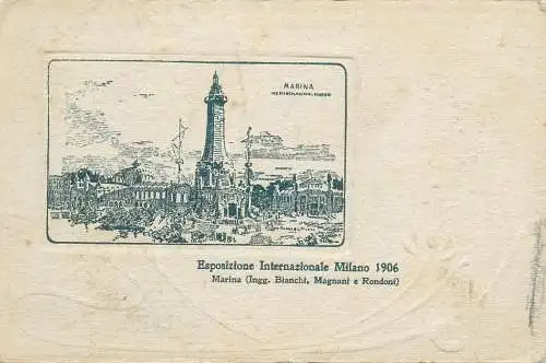 Postcard Italy Esposizione Internazionale Milano 1906 marina