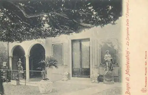 Postcard Italy Bagni di Montecatini la sorgente delle Tamerici
