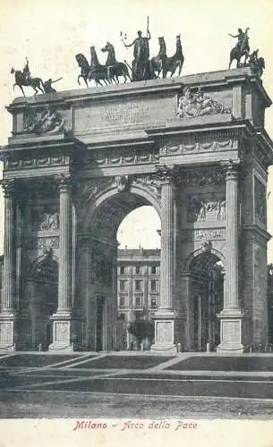 Postcard Italy Milano Arco della Pace