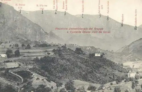 Postcard Italy Massiccio Settentrionake del Grappa