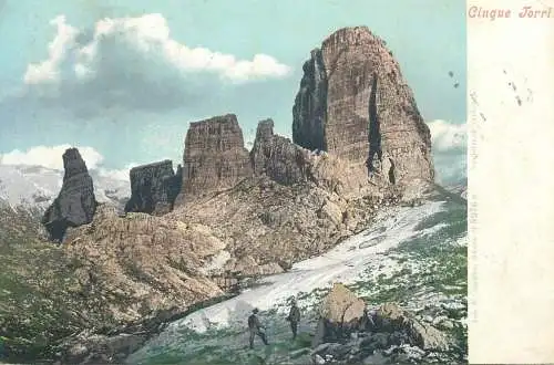 Postcard Italy Cinque Torri