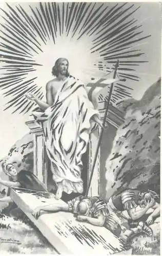 Christianity Christ is risen by Zandrino photo 8 x 12 cm