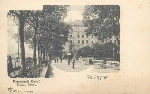 Budapest Donau Corso 1900s