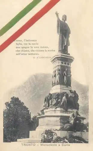Trento monumento a Dante ( crease damage )