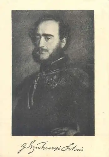 Historical figure Grof Szechenyi Emlek Hungary Széchenyi souvenir postcard