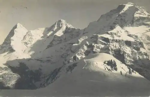 Postcard Switzerland Muiren Allmendhubel Jungfrau