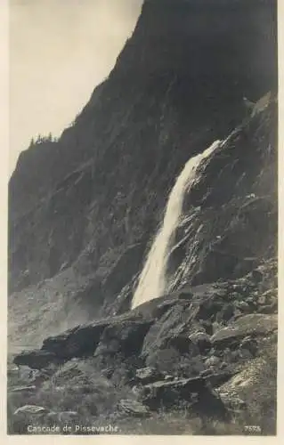 Postcard Switzerland cascade de Pissevache