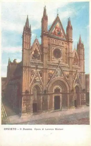 Postcard Italy Orvieto il duomo