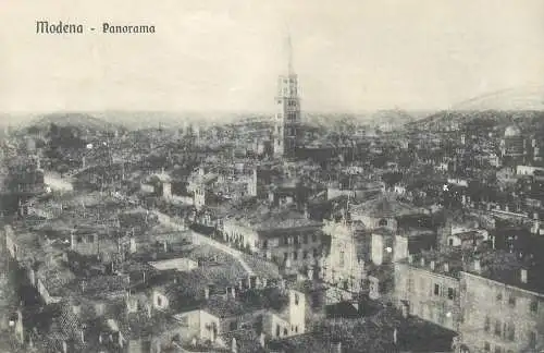 Postcard Italy Modena panorama