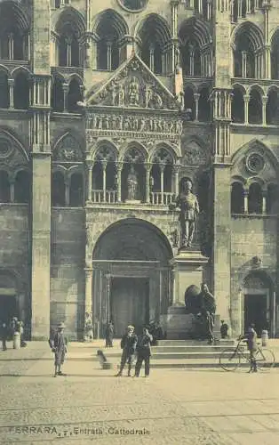 Postcard Italy Ferrara entrara cattedrale