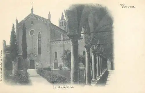 Postcard Italy Verona San Bernadino