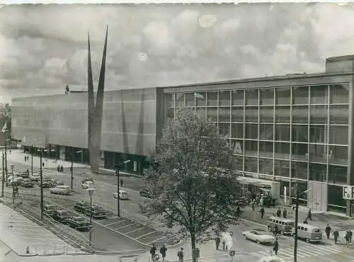 Germany Dusseldorf Main entrance to the exhibition grounds