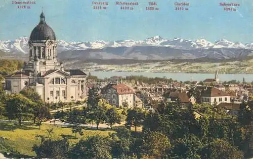 Postcard Switzerland Zurich munster