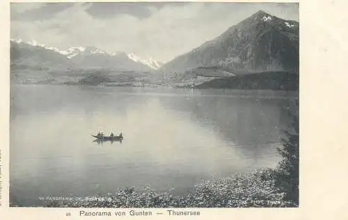 Postcard Switzerland  Thunersee boat