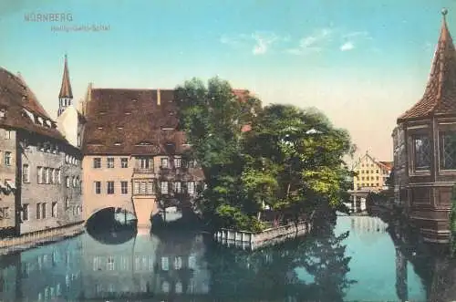 Postcard Germany Nurnberg Heilig Geist spital