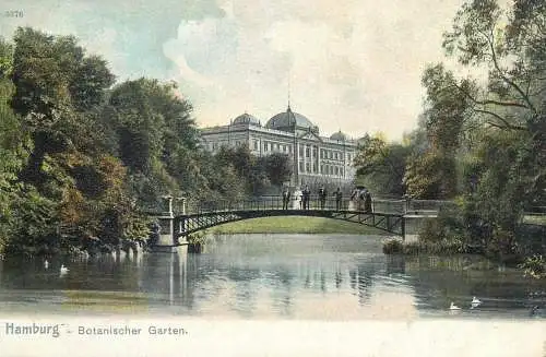 Postcard Germany Hamburg botanischer garten
