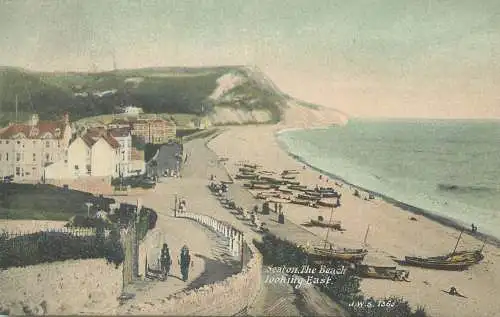 Postcard UK England Seaton beach