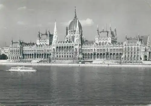 Hungary Budapest Parliament Danube river sailing vessel