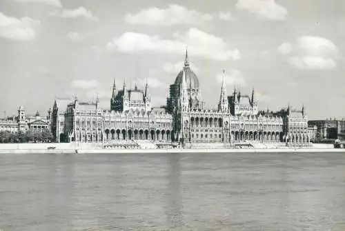 Hungary Budapest Parliament from across Danube river