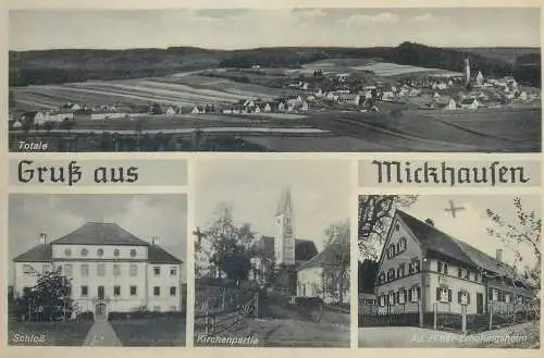 Postcard Germany Mickhausen multi view