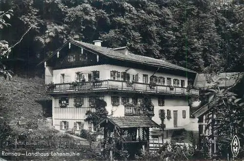 Postcard Germany Ramsau Landhaus Lehemuhle