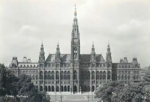 Postcard Austria Wien rathaus