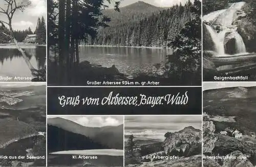 Postcard Austria Allgau Grub vom Arbersee Bayer Wald