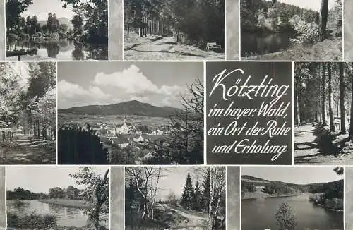 Postcard Germany Kotzting im bayer Wald ein Ort der Ruhe und Erholung