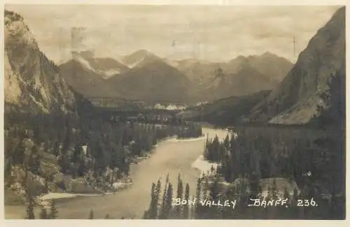Postcard Canada Bow Valley Bannf