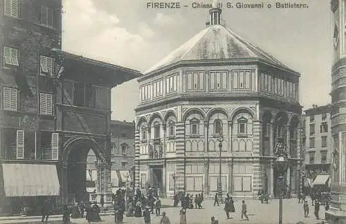Postcard Italy Firenze (Florence) chiesa di S. Giovanni o Battistero