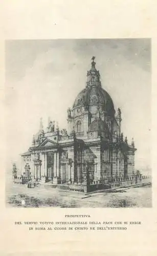 Postcard Italy Prospettiva del tempio votivo