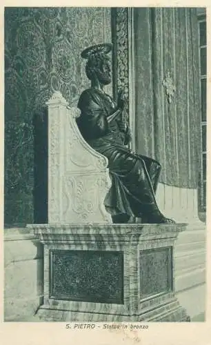 Postcard Italy > Lazio > Roma (Rome) > San Pietro statua in bronzo