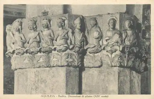 Postcard Italy Aquileia Basilica Decorazione di pilastro