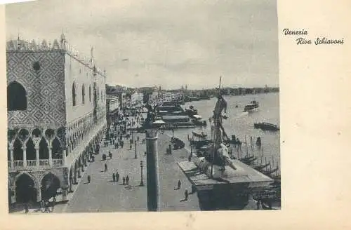 Postcard Italy > Veneto > Venezia (Venice) Riva Schiavoni