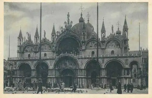 Postcard Italy > Veneto > Venezia (Venice) Facciata della chiesa di S. Marco