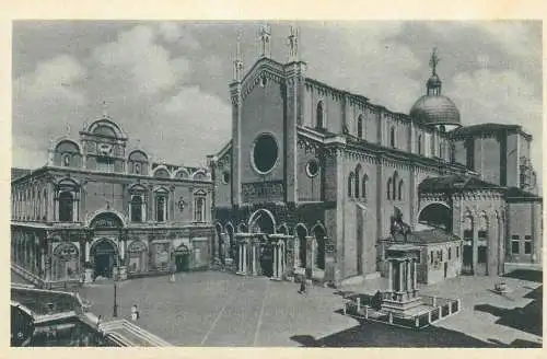 Postcard Italy > Veneto > Venezia (Venice) La Chiesa dei S.S. Giovanni e Paolo Monumento a Colleoni