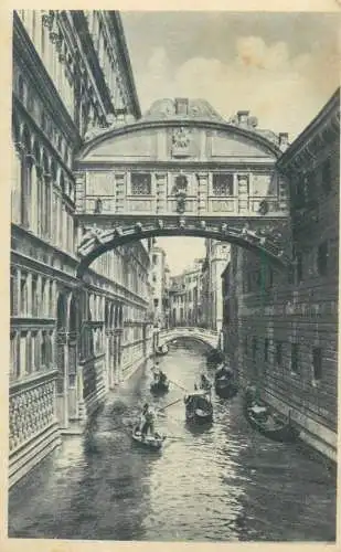 Postcard Italy > Veneto > Venezia (Venice) The bridge of sighs