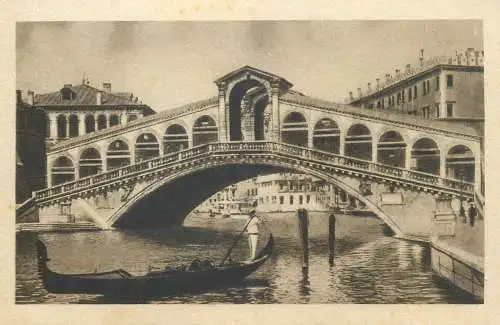 Postcard Italy > Veneto > Venezia (Venice) Rialto bridge