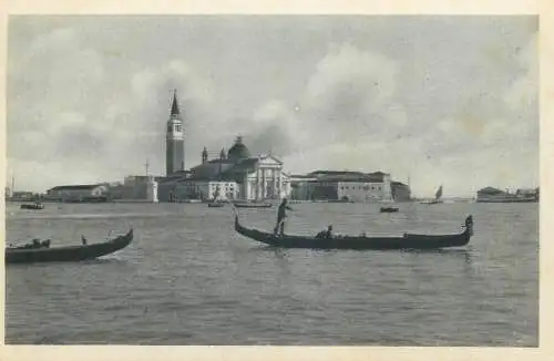 Postcard Italy > Veneto > Venezia (Venice) gondola San Marco Isola S. Giorgio