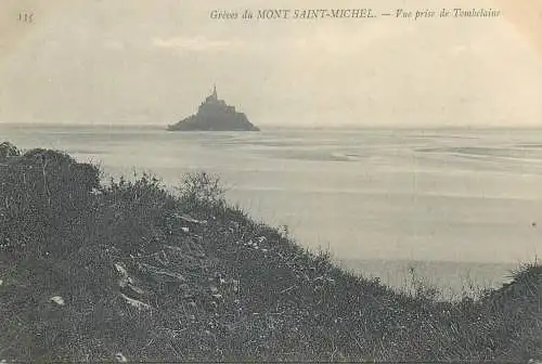Postcard France Greves du Mont Saint-Michel