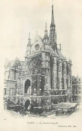 Postcard France Paris la Sainte Chapelle