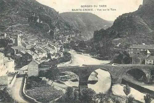Postcard France Gorges du Tarn Sainte Enimie