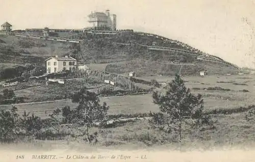 Postcard France Biarritz le chateau du Barou de l'Espe