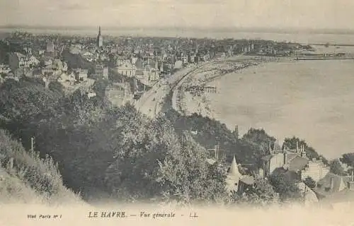Postcard France Le Havre vue generale